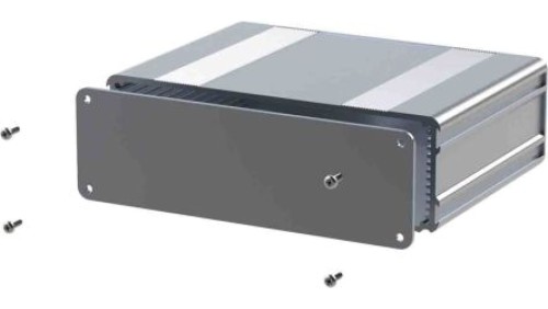 Obudowa urządzeń elektronicznych, aluminiowa, Srebrny, 80 x 169.8 x 53.8mm, RS PRO