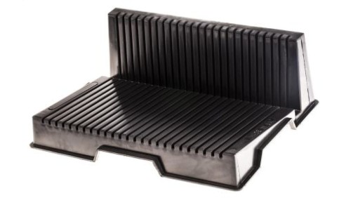 L shaped PCB rack w/25 slot,273x210x83mm