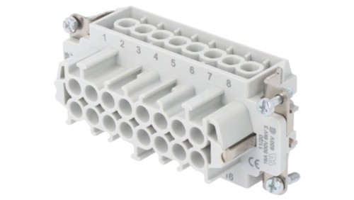 HC-B16-I-UT-F Złącze HDC, wkładka stykowa, żeńskie, il.pinów: 16, 16A, 500V, HEAVYCON