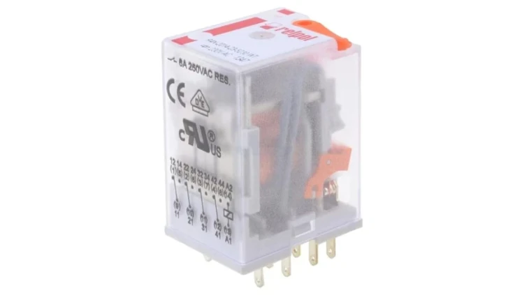 R4N2014235230WTL Przekaźnik: elektromagnetyczny 4PDT Ucewki: 230VAC 6A/250VAC