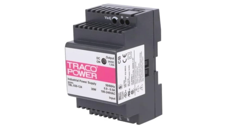 TBL030-124 Zasilacz impulsowy, na szynę DIN, 30W, 24VDC, 1,25A, 85÷264VAC