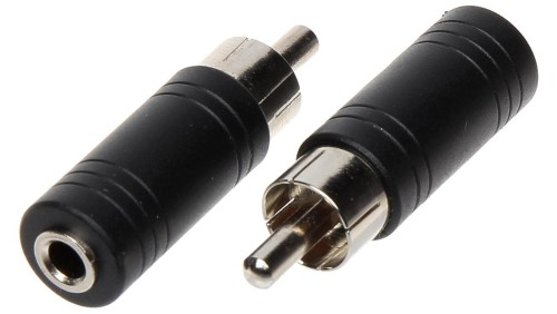 Adapter Cinch / Jack 3.5 mono C-W/J-G3.5M