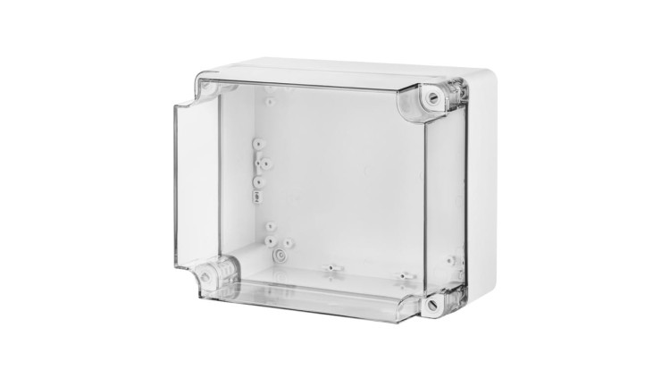 INDUSTRIAL Puszka hermetyczna n/t 440x330x145mm IP65 szara, pokrywa transparentna 2727-01