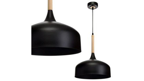 Lampa wisząca TAYLOR BLACK 1xE27 60W MLP6218 Milagro