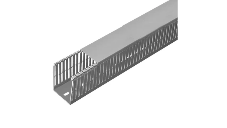 Kanał grzebieniowy 25x40mm samogasnący szary korytko kablowe z pokrywą PV ELETTROCANALI