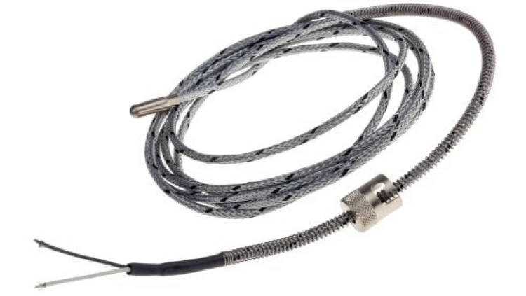 Termopara typ J do +600C 20mm kabel 2.5m, Stal nierdzewna 316 Zgodność z RoHS