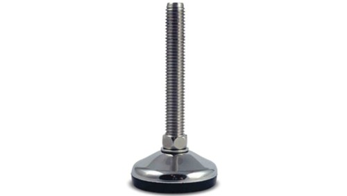 Regulowane nóżki, Ø 50mm, M12, 129mm, 400kg 80Shore A, RS PRO
