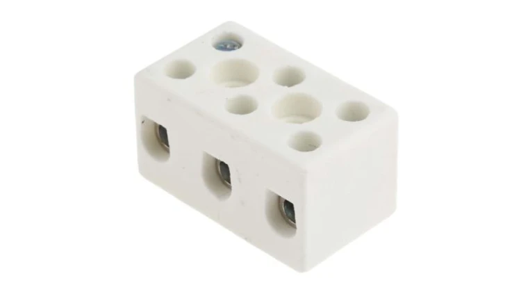 10mm² Złącze wtykowe do druku Biały 3-żyłowe, Wkręcane, 450 V