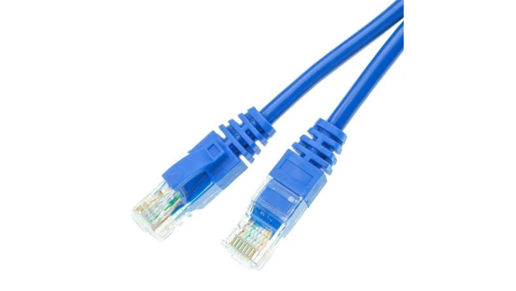 Patchcord UTP kat.6 kabel sieciowy LAN 2x RJ45 linka niebieski 0,5m ATEL