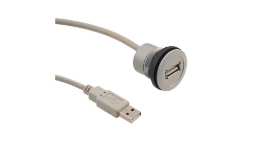 09454521924 Gniazdo USB 22mm har-port -25÷70C Ø22,3mm IP20 srebrny