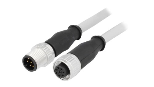 Złącze M12 męsko-żeńskie proste 1m 8pin 21348485882010