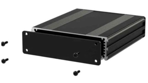 Obudowa urządzeń elektronicznych, Aluminium, Czarny, 220 x 108.5 x 30mm, RS PRO