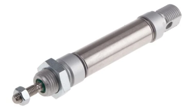 Siłownik dwustronnego działania ISO 6432 Ø 16mm, skok 25mm RS PRO