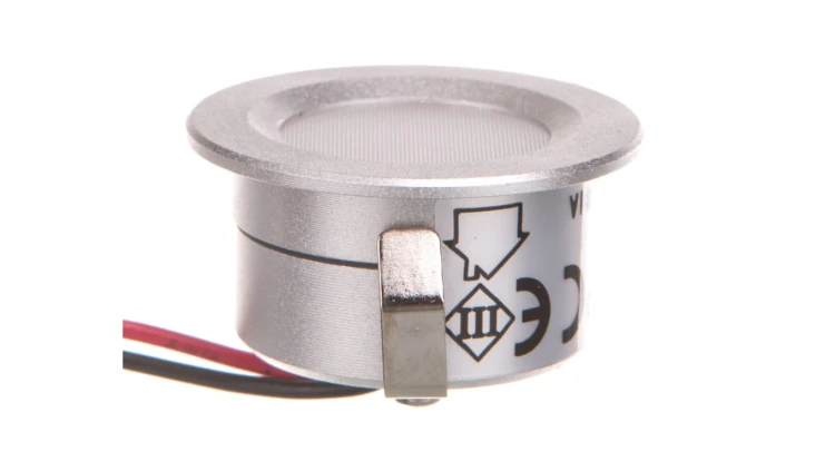 Oprawa punktowa LED 1W IMBER LED NW 12DC 40lm 4000K barwa neutralna okrągła Ø3 IP65 biały 23520