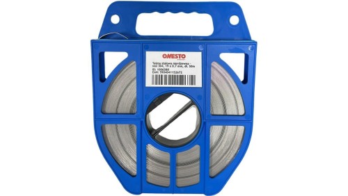 Taśma ze stali nierdzewnej 304 19mm x 0.7mm / 50m do tworzenia opasek mocujących ONESTO