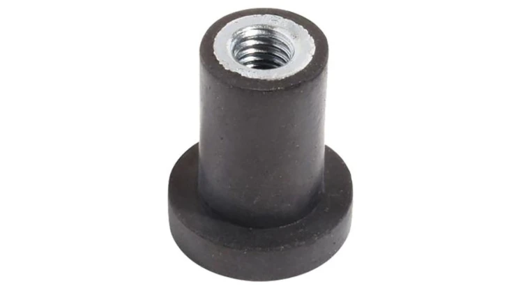 Mocowanie antywibracyjne, M4, Ø 9.3mm, H 11.5mm, 0.6-7, materiał: Guma naturalna 55 Shore A, RS PRO