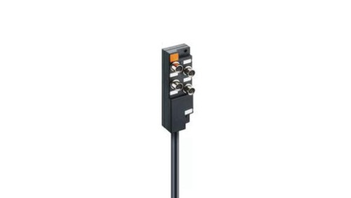 Koncentrator aktuator/sensor z wskaźnikiem funkcyjnym i operacyjnym LED 4-portowy gniazda M8 3-pinowy ASBM 4/LED 3-343/10 M