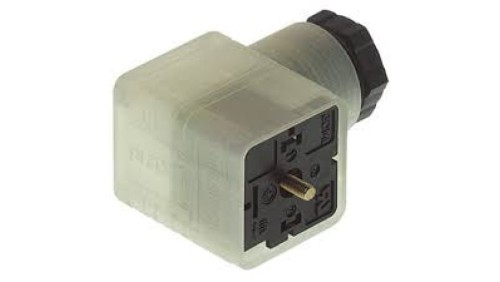 Złącze zaworowe serii GDM żeński 3-pinowe (2+PE) śrudowe PG11 dioda LED 24 V AC/DC 10 A GDML 2011 LED 24 VR schwarz