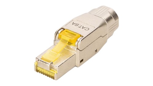 Wtyk beznarzędziowy RJ45 8P8C kat.6A ekranowany FTP STP 10Gb/s PoE++ DIGITUS