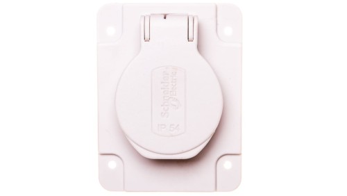 Gniazdo PK, szare, 2p+PE, 10/16A, 250 V, francuskie, IP54, podtynkowe PKN61G