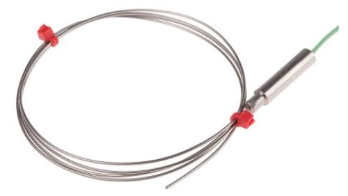 Termopara typ K do +1100C 1m kabel 1m, Stal nierdzewna IEC