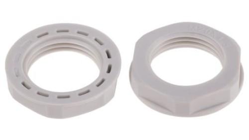 Nakrętka do dławnic kablowych, M20, IP68, kolor: Szary, materiał: Nylon 66, RS PRO