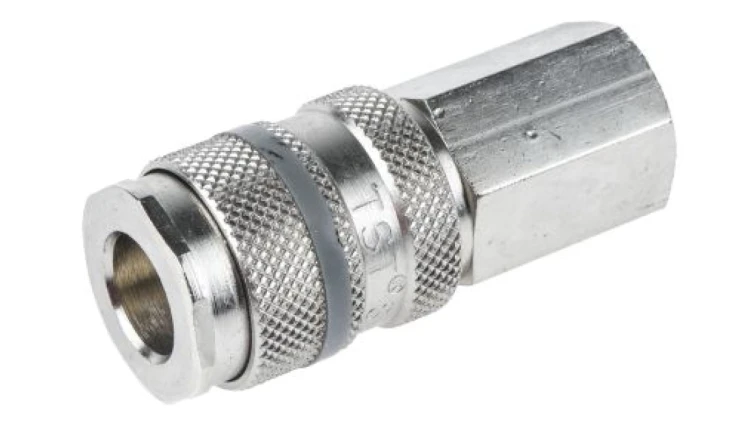 Szybkozłączka pneumatyczna, materiał Mosiądz, złącze G 3/8 żeńskie, RS PRO CEJN 310, Forster, Hansen 3000, ISO 6150 B,