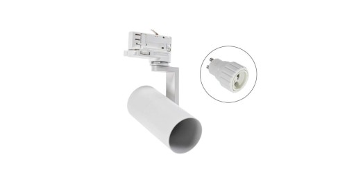 MADARA MINI II GU10 NA SZYNOPRZEWÓD 3F GU10 250V IP20 56,5x121x172mm BIAŁY