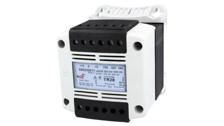 Transformator sieciowy moc pozorna: 250VA 230VAC, 400VAC, 460VAC 24V / 48V na szynę DIN IP20 680250011