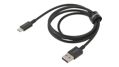 Kabel USB A wtyk - USB C wtyk 1m czarny 66W CATYS-01