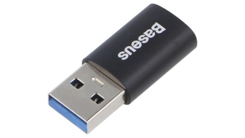 Adapter USB 3.1 USB A wtyk - USB C gniazdo stop aluminium ZJJQ000101