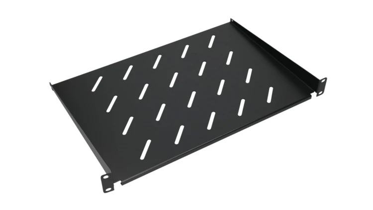 Półka 19, do szaf wiszących Extralink 1U 300mm Czarna