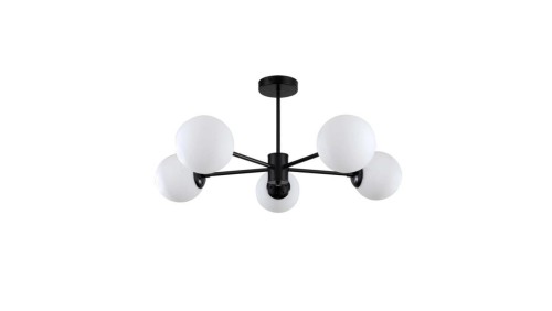 Lampa wisząca Roma 5 czarna LP-1345/5P BK Light Prestige