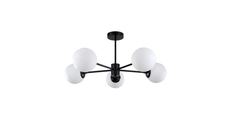 Lampa wisząca Roma 5 czarna LP-1345/5P BK Light Prestige