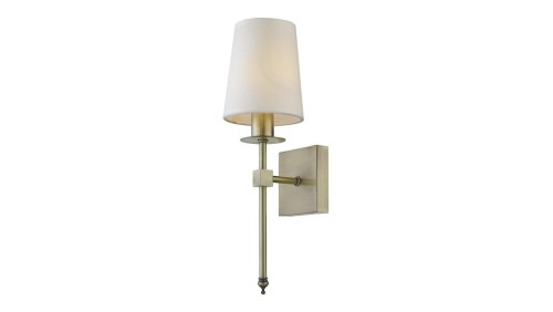 Elegancki kinkiet CASOLI z abażurem do sypialni LP-2118/1W patyna Light Prestige