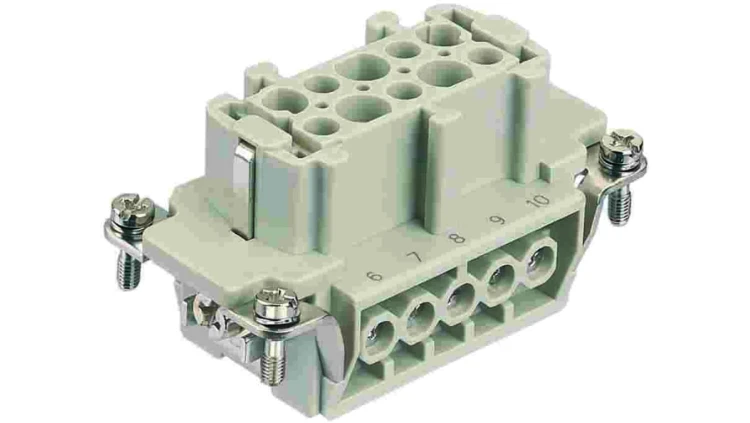 Złącze HAN prostokątne żeńskie 10-PIN 16A 90V 9360102701