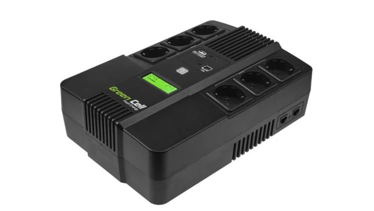 UPS ZASILACZ AWARYJNY Green Cell 600VA 360W AiO Z WYŚWIETLACZEM LCD UPS06