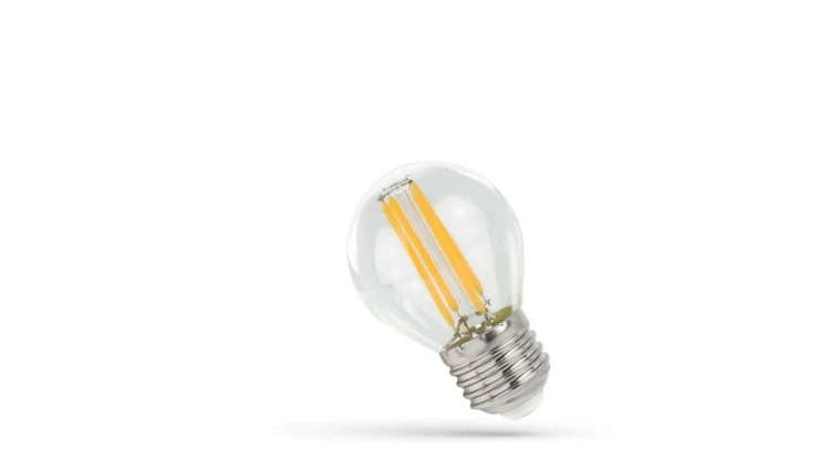 Żarówka led filament E27 led 6W g45 mała kulka ciepła biała 2700K RETRO 5902650569201