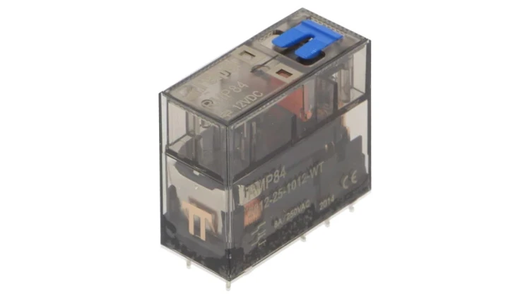 Przekaźnik: elektromagnetyczny DPDT Ucewki: 12VDC 8A 8A/250VAC RMP84-2012-25-1012-WT