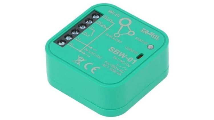 Sterownik bramy, dopuszkowy, 24VAC, 24VDC, IP20, -20÷55C SBW-01