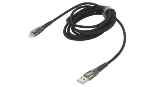 Kabel USB 2.0 Apple Lightning wtyk - USB A wtyk 2m czarny 2,4A CADH000301
