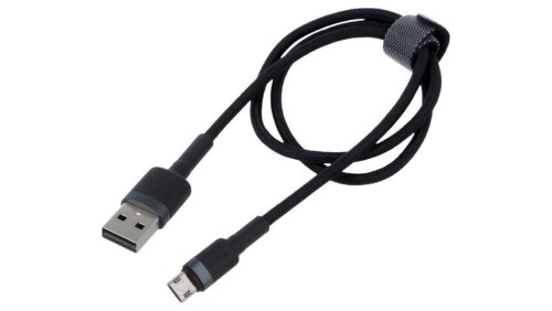 Kabel High Speed, USB 2.0 2m czarny tekstylny 1,5A CAMKLF-CG1