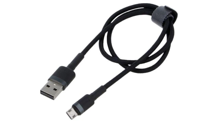 Kabel High Speed, USB 2.0 2m czarny tekstylny 1,5A CAMKLF-CG1