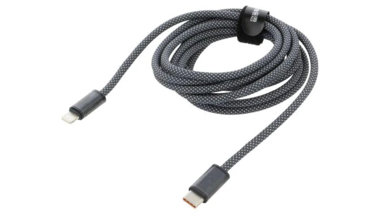Kabel Apple Lightning wtyk - USB C wtyk 2m szary tekstylny 20W CALD000116