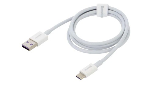 Kabel USB A wtyk,USB C wtyk 1m biały 66W Kolor złącza: biały CATYS-02
