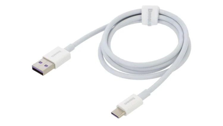 Kabel USB A wtyk,USB C wtyk 1m biały 66W Kolor złącza: biały CATYS-02