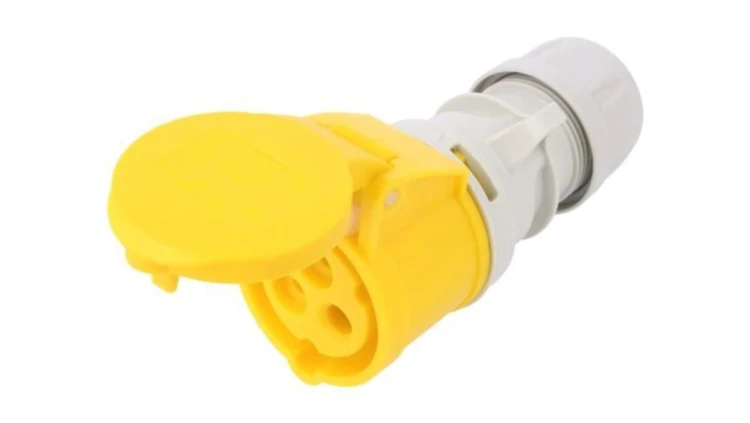 Złącze zasilające AC, wtyk żeński, 16A/110VAC, IP44 213-4