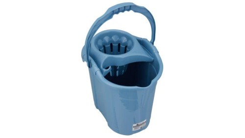 MERIDA zestaw do mycia podłóg: wiadro z wyciskarką 14 l HAA903 + mop sznurkowy bawełniany 300 g SKP450 + kij 120 cm HFK450