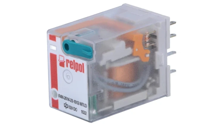 Przekaźnik: elektromagnetyczny 4PDT Ucewki: 12VDC 6A/250VAC R4N-2014-23-1012-WTLD