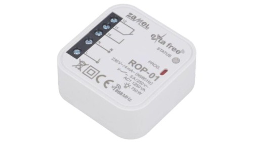 Odbiornik, dopuszkowy, 230VAC, NC + NO, IP20, -10÷55C ROP-01